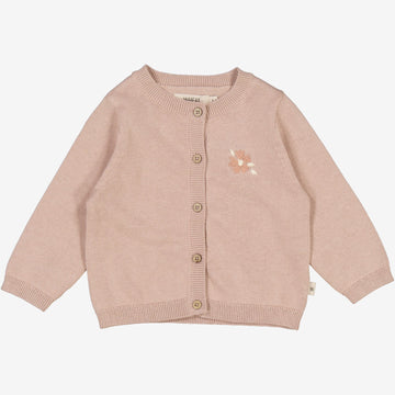 Wheat Main Strik Cardigan Suzy | Baby Knitted Tops 1356 pale lilac