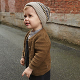 Wheat Main  Strik Cardigan Villy | Baby Knitted Tops 4143 green bark