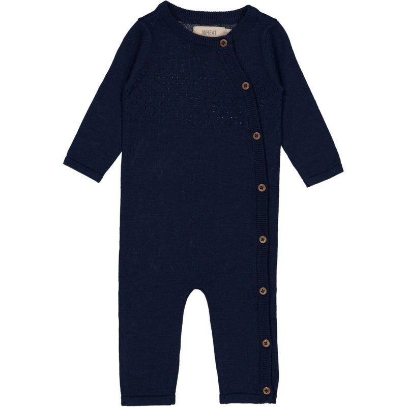 Wheat Main Strik Heldragt Aden Jumpsuits 1432 navy