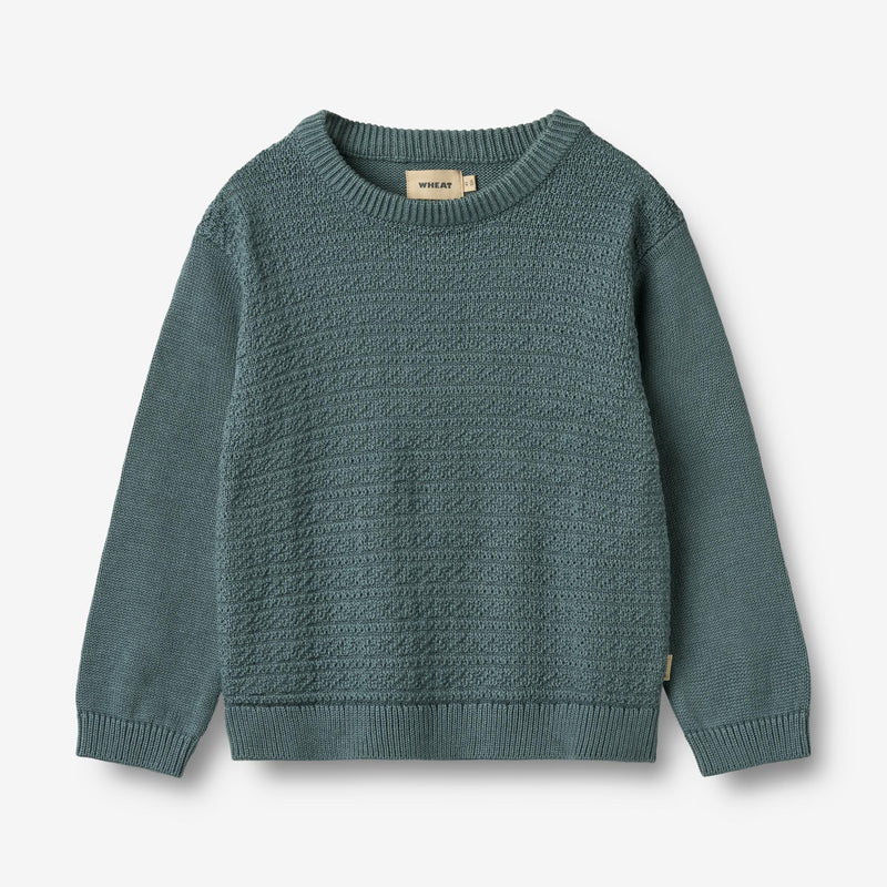 Wheat Main Strik Pullover Boris Knitted Tops 1460 stormy weather