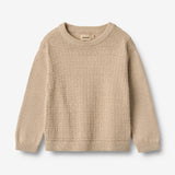 Wheat Main Strik Pullover Boris Knitted Tops 3354 warm sand