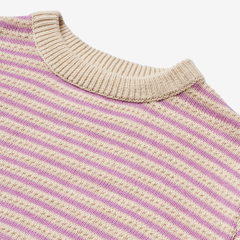 Wheat Main   Strik Pullover Chris Knitted Tops 4501 iris stripe