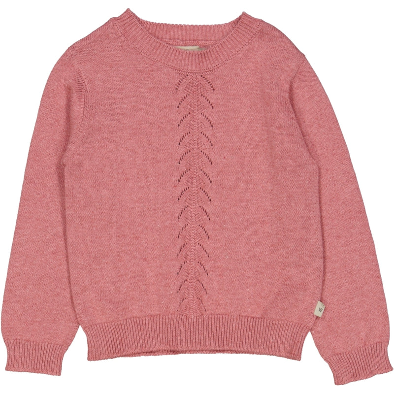 Wheat Main Strik Pullover Gaby Knitted Tops 9078 berry melange