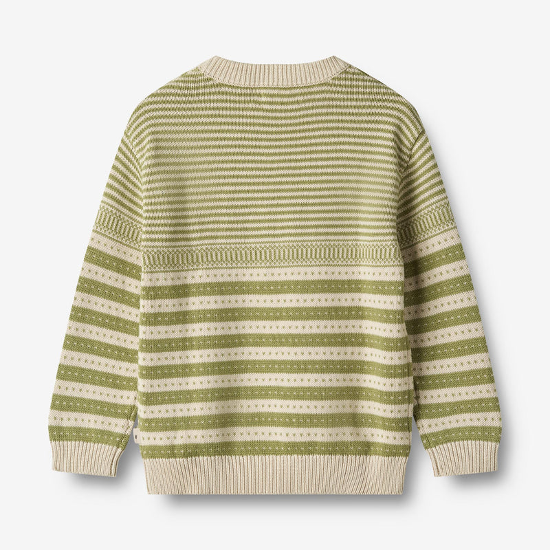 Wheat Main   Strik Pullover Janus Knitted Tops 4122 sage