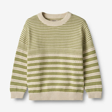 Wheat Main   Strik Pullover Janus Knitted Tops 4122 sage