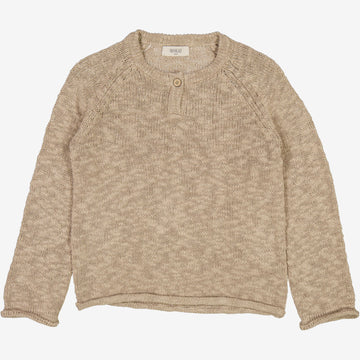 Wheat Main  Strik Pullover Kaj Knitted Tops 1096 warm stone