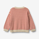 Wheat Main Strik Pullover Leise Pullover 2078 red stripe