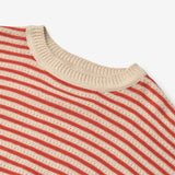 Wheat Main Strik Pullover Leise Pullover 2078 red stripe