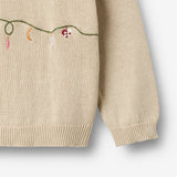 Wheat Main Strik Pullover Lisa Knitted Tops 3191 offwhite
