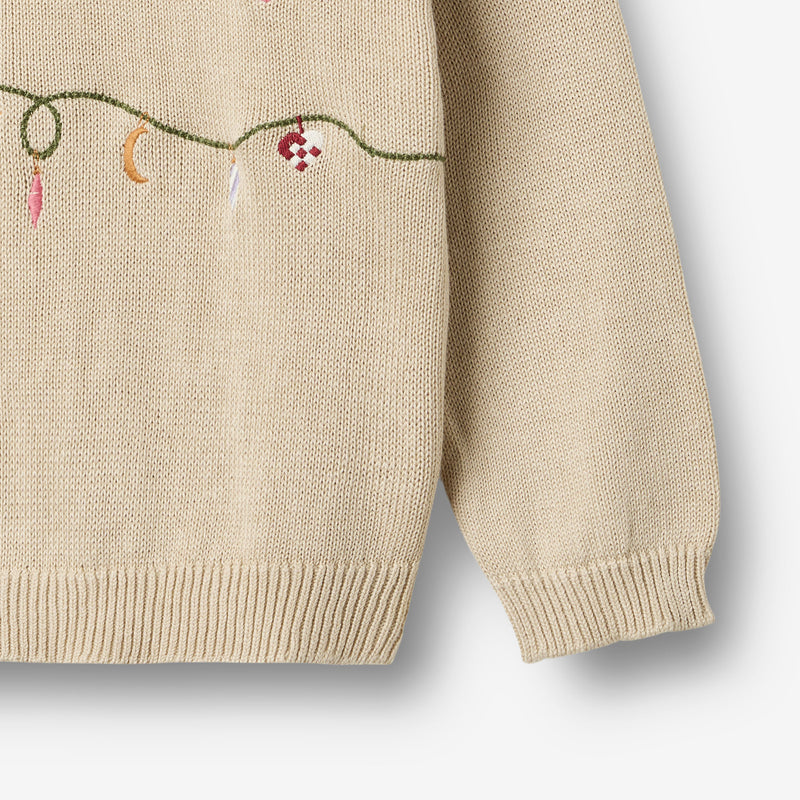 Wheat Main Strik Pullover Lisa Knitted Tops 3191 offwhite