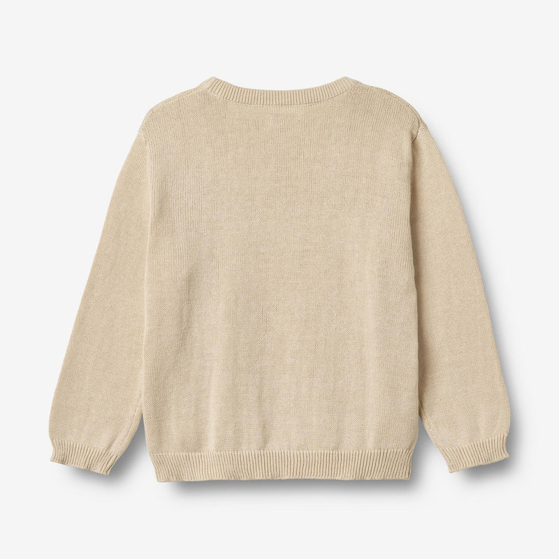 Wheat Main Strik Pullover Lisa Knitted Tops 3191 offwhite