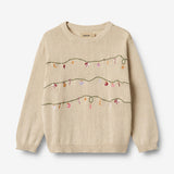 Wheat Main Strik Pullover Lisa Knitted Tops 3191 offwhite