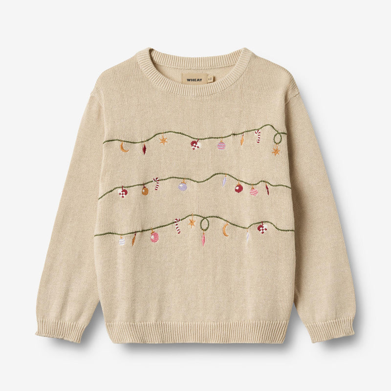 Wheat Main Strik Pullover Lisa Knitted Tops 3191 offwhite