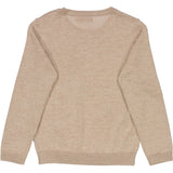 Wheat Main Strik Pullover Maui Knitted Tops 3204 khaki melange