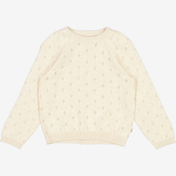 Wheat Main Strik Pullover Mira Knitted Tops 1101 cloud melange