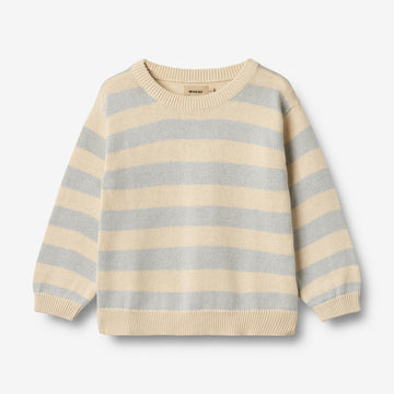 Wheat Main Strik Pullover Morgan Pullover 1396 soft blue stripe