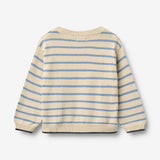Wheat Main Strik Pullover Morgan Pullover 9642 faded denim stripe