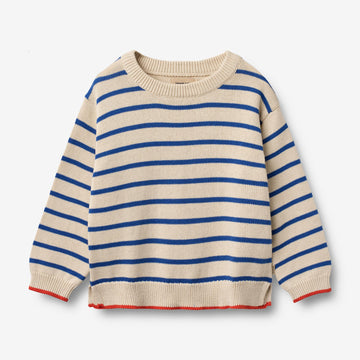 Wheat Main Strik Pullover Morgan Pullover 9667 true blue stripe