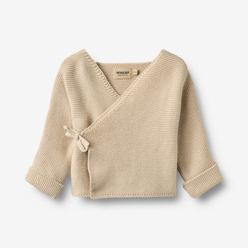 Wheat Main Strik Slå-om Siva Cardigan 3191 offwhite