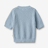 Wheat Main   Strik T-shirt Alva Knitted Tops 1049 blue summer