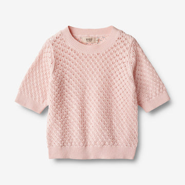 Wheat Main   Strik T-shirt Alva Knitted Tops 2281 rose ballet