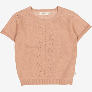 Wheat Main Strik T-shirt Bella Knitted Tops 2031 rose dawn