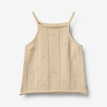 Wheat Main Strik Top Nellie Knitted Tops 3336 sandshell