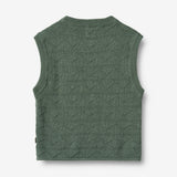 Wheat Main Strik Vest Bobby Knitted Tops 9550 duck green