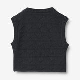 Wheat Main Strik Vest Bobby Knitted Tops 1432 navy