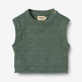 Wheat Main Strik Vest Bobby Knitted Tops 9550 duck green