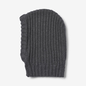 Wheat Outerwear Strikket Elefanthue Woolao Accessories 0064 charcoal melange