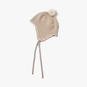 Wheat Outerwear Strikket Hue Pomma Accessories 9574 warm sand melange