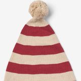Wheat Main Strikket Nissehue Outerwear acc. 9968 red christmas stripe