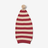 Wheat Main Strikket Nissehue Outerwear acc. 9968 red christmas stripe