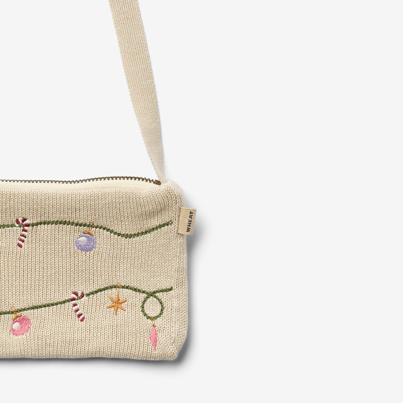 Wheat Main Strikket Skuldertaske Dagmar Accessories 3191 offwhite