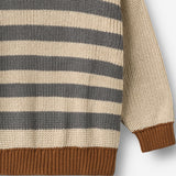 Wheat Main Strikket Sweater Rasmus Pullover 9596 flint stripe