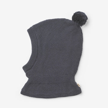 Wheat Outerwear Strikket elefanthue Pomi Accessories 1292 greyblue