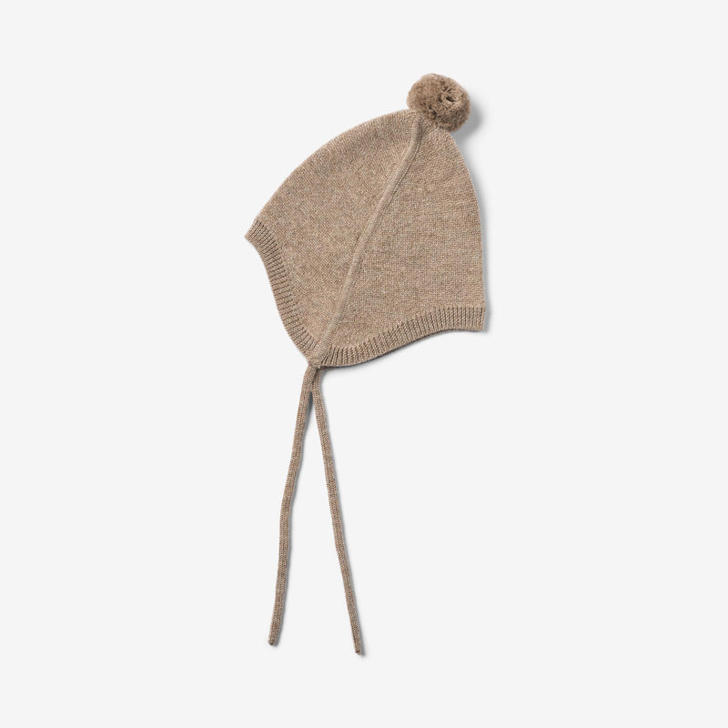 Wheat Outerwear Strikkyse Liro Accessories 9556 grey camel melange