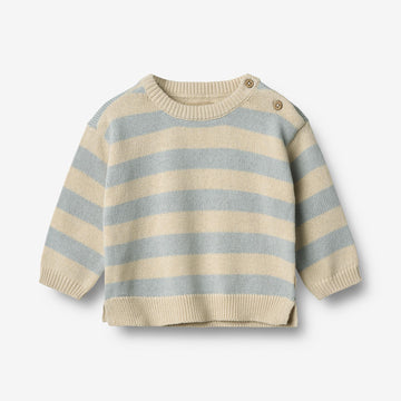 Wheat Main Strikpullover Morgan Pullover 1048 blue stripe