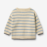 Wheat Main Strikpullover Morgan Pullover 9642 faded denim stripe