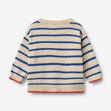 Wheat Main Strikpullover Morgan Pullover 9667 true blue stripe