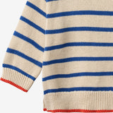 Wheat Main Strikpullover Morgan Pullover 9667 true blue stripe