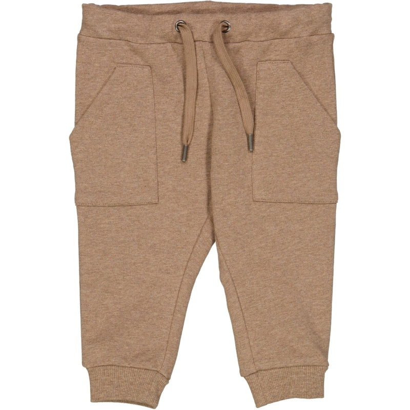 Wheat Main Sweat Bukser Nuno Trousers 3204 khaki melange