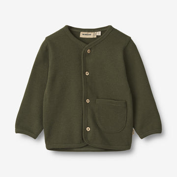 Wheat Main Sweat Cardigan Toto | Baby Sweatshirts 1170 pine needle