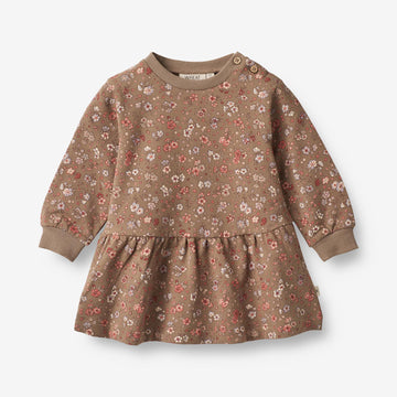 Wheat Main  Sweatkjole Zenia | Baby Dresses 9503 cocoa brown meadow