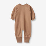 Wheat Main  Sweat Heldragt Lou | Baby Jumpsuits 2121 berry dust