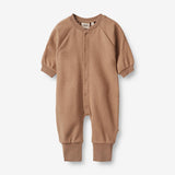 Wheat Main  Sweat Heldragt Lou | Baby Jumpsuits 2121 berry dust