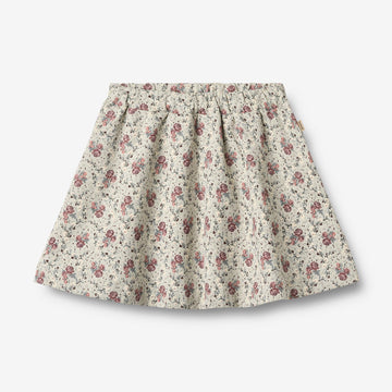 Wheat Main Sweat Nederdel Manuella Skirt 9539 slightly green flowers