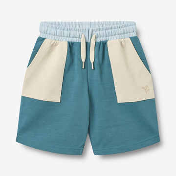 Wheat Main Sweat Shorts Elmo Shorts 9636 blue teal multi