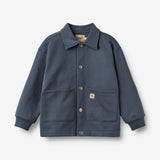 Wheat Main Sweat Skjortejakke Carmine Sweatshirt 1292 greyblue